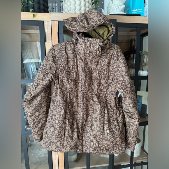 90s Vintage Sims Paisley print ski jacket puffer hooded pockets insulated snow - Picture 9 of 9